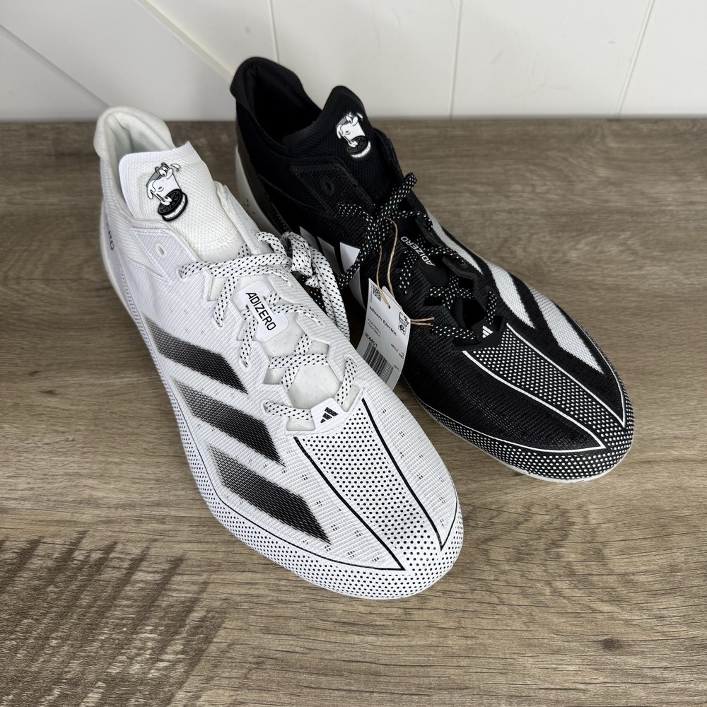 Adidas Adizero Electric Snack Attack Men Shoe Sz 16 Milk n Oreos Football Cleats